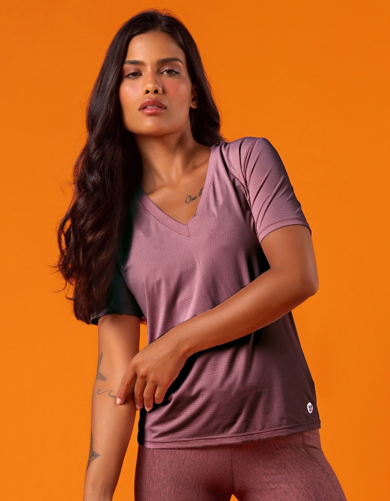 Vestem - Shirt Dry Fit Short Sleeve Shanti pink Callas - BMC653.V24.C0281
