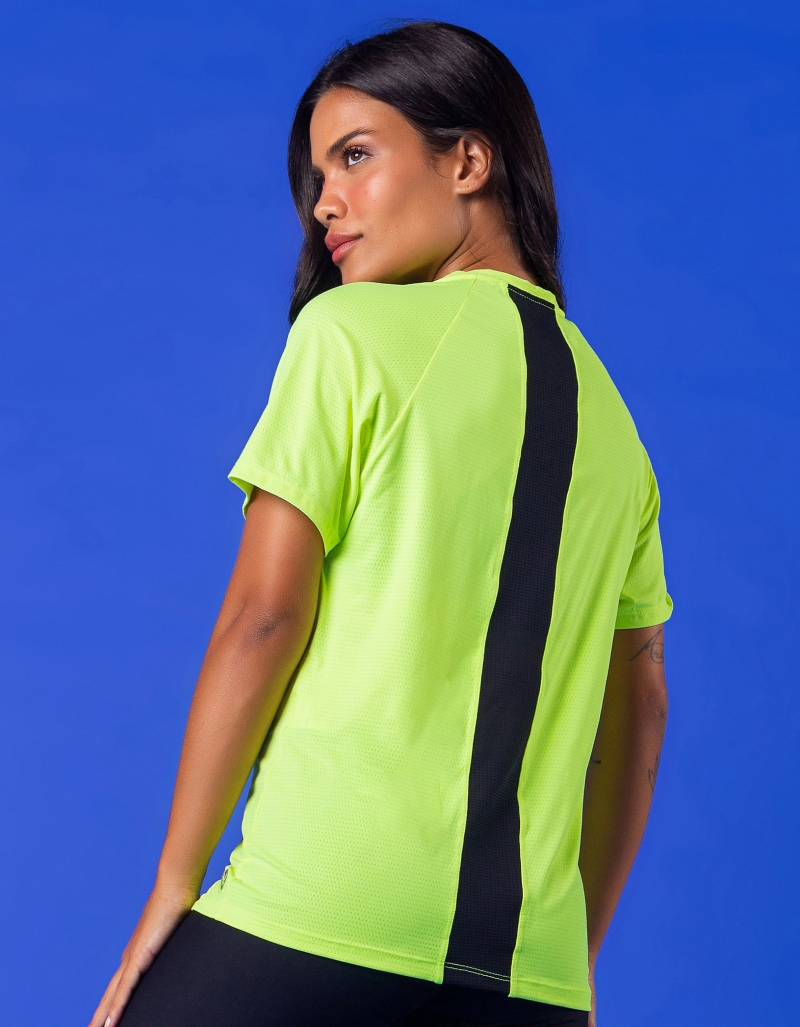 Vestem - Blusa Manga Curta Dry Fit Berlim Amarelo Neon - BMC660.V24.C0009