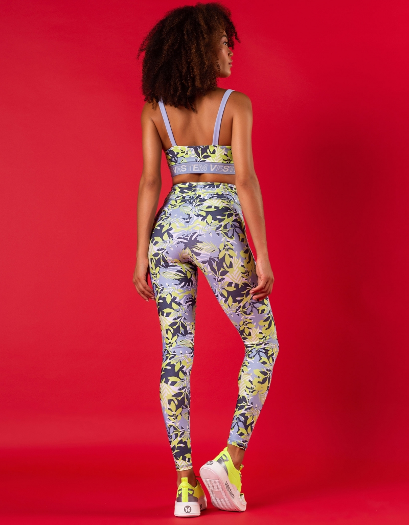 Vestem - Leggingss legging Sparta Neon Yellow Foliage - FS1328.V24.E1161