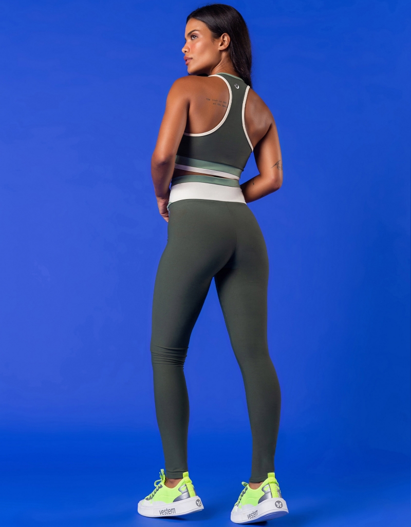 Vestem - Leggingss leggings Berlin Green Croco - FS1336.V24.C0292