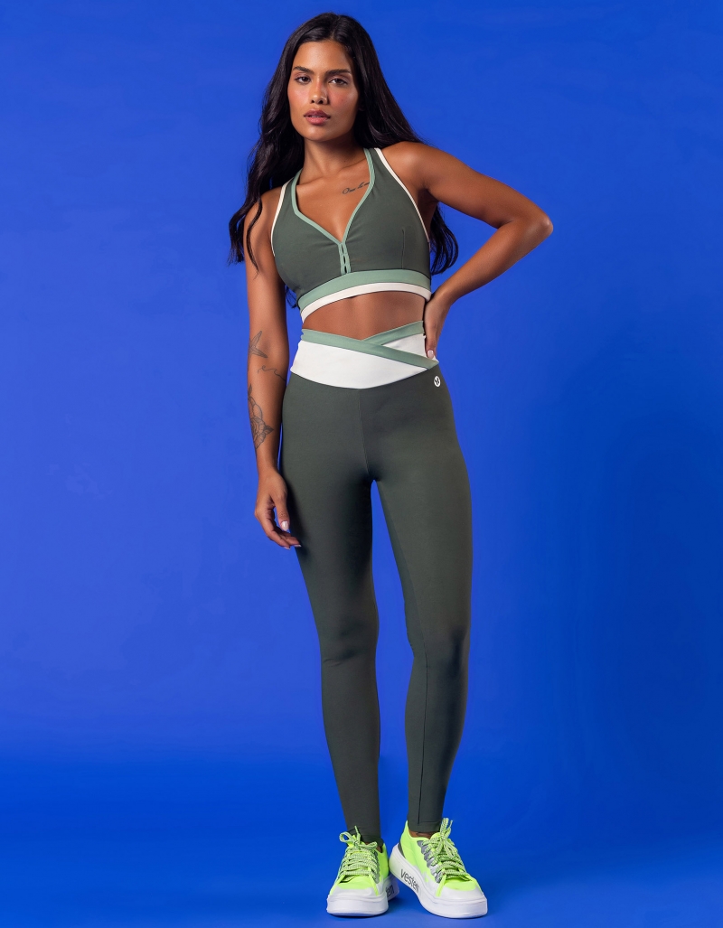 Vestem - Leggingss leggings Berlin Green Croco - FS1336.V24.C0292