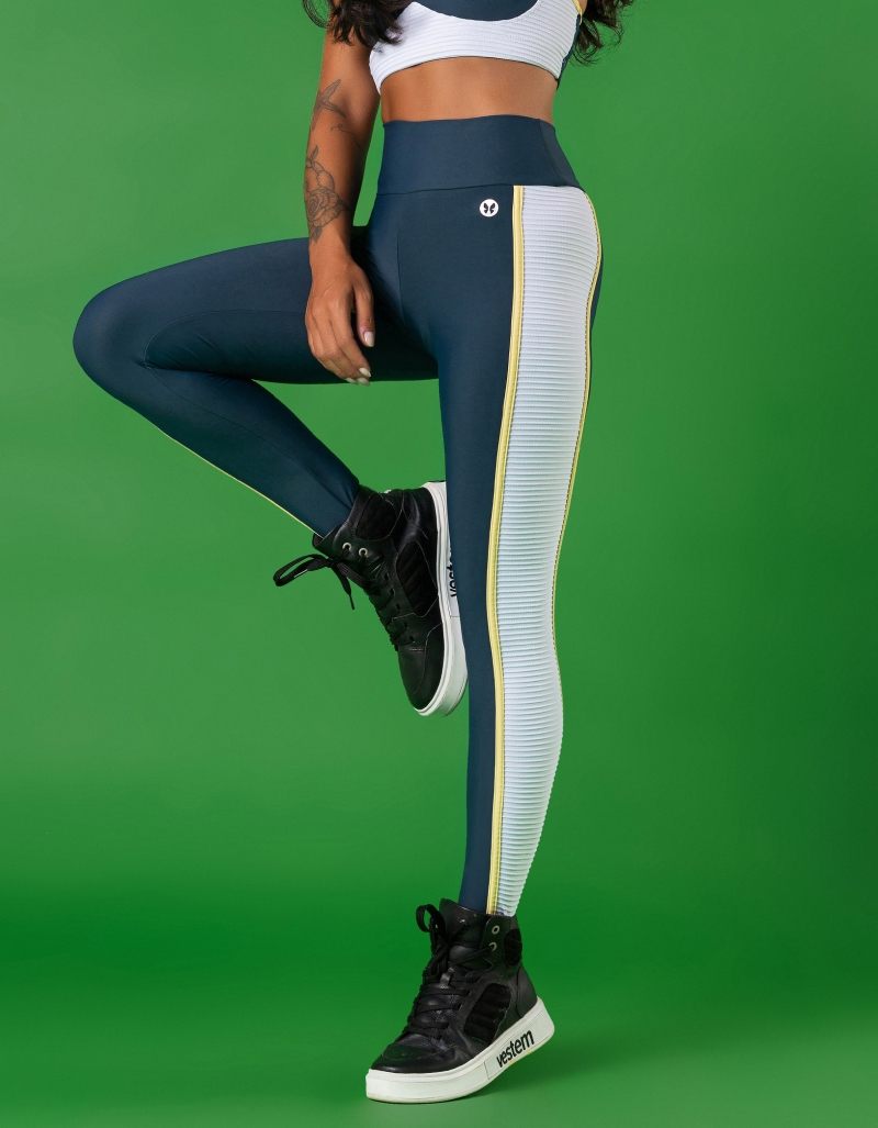 Vestem - Blue Galaxia Split leggings leggings - FS1339.V24.C0164