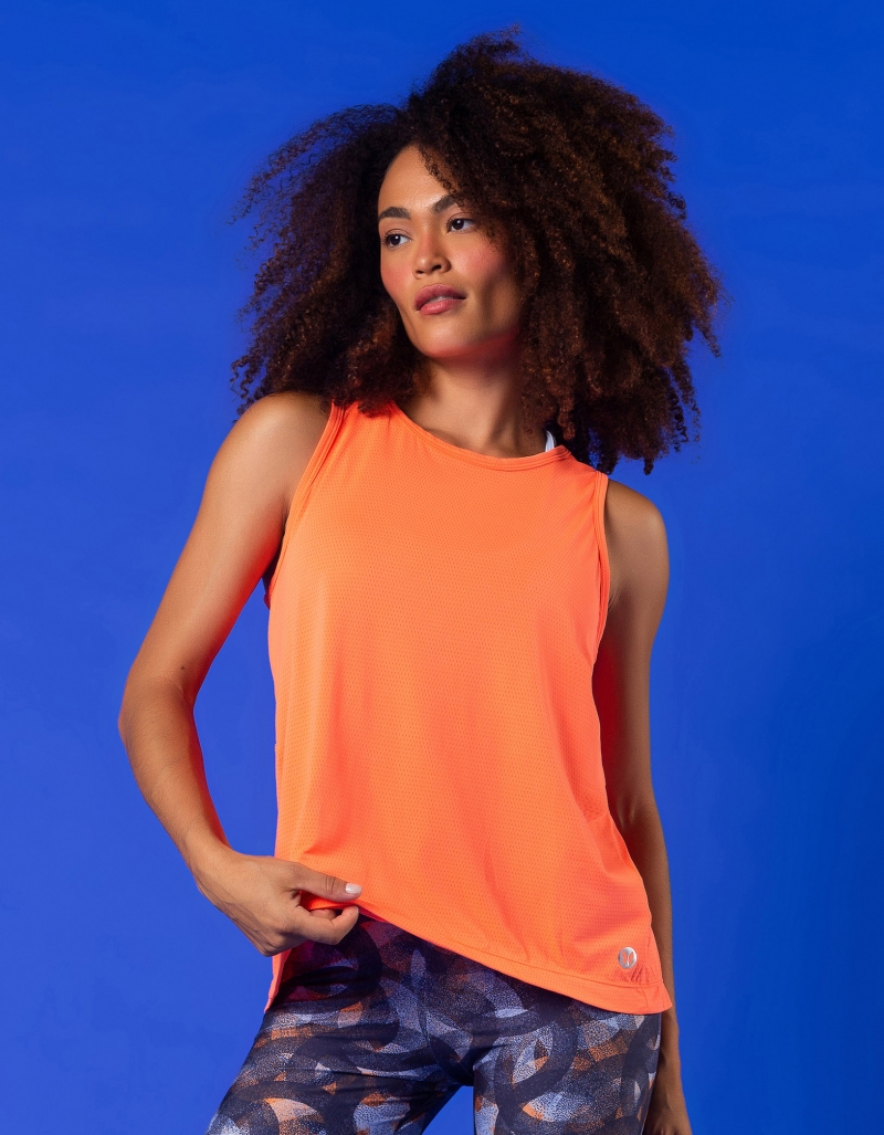 Vestem - Tank Shirt Dry Fit Madrid Orange Neon - REG728.V24.C0007