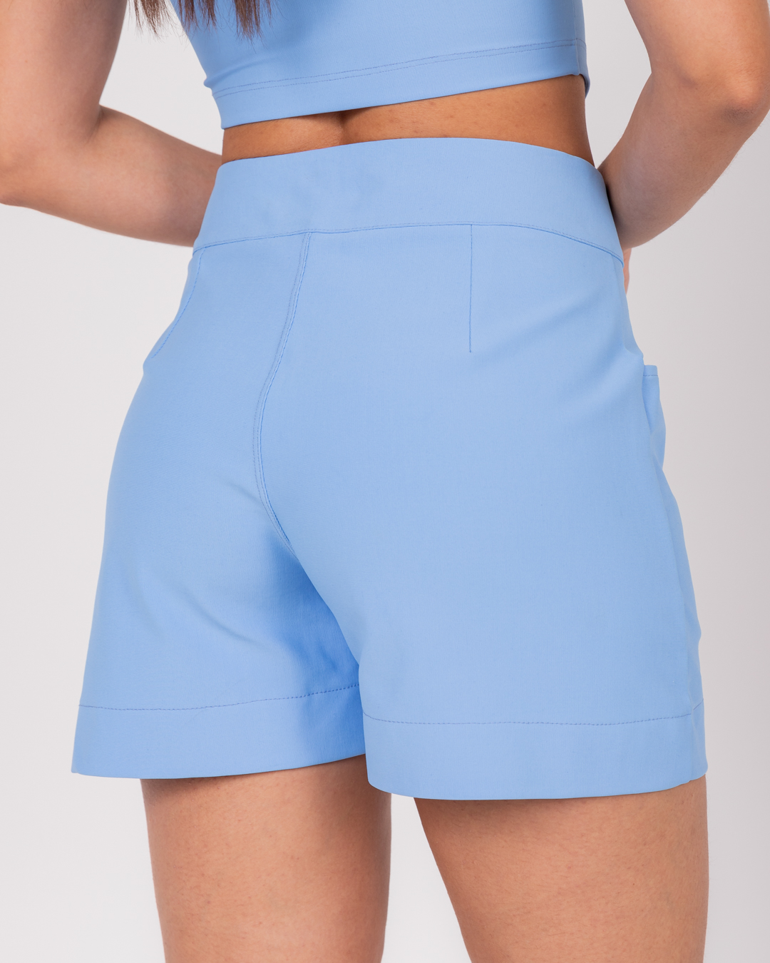 Miss Misses - Short Miss Misses With Pocket and Blue Button - 54048002