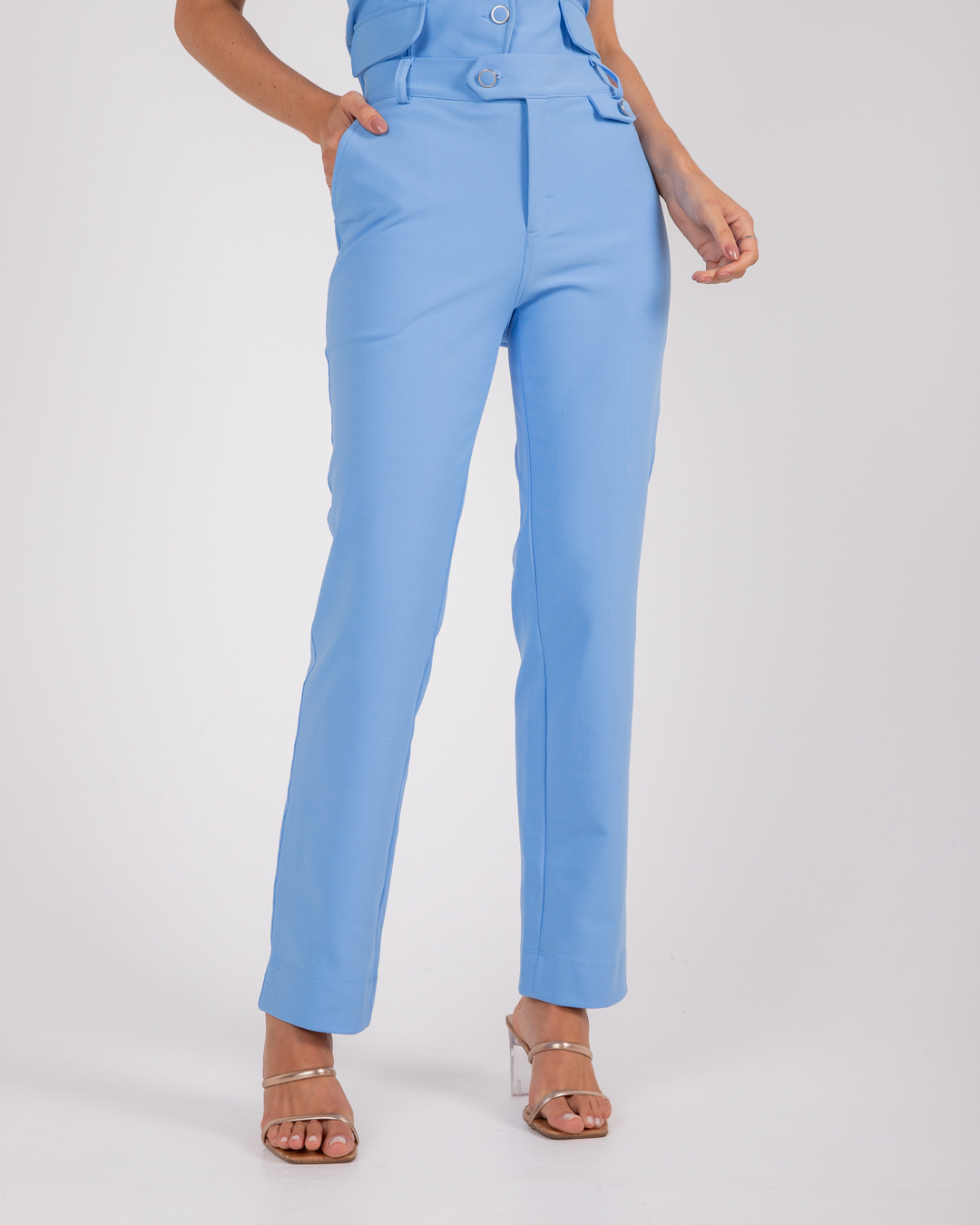 Miss Misses - Pants Miss Misses Detail Lapel Blue Front - 54061002