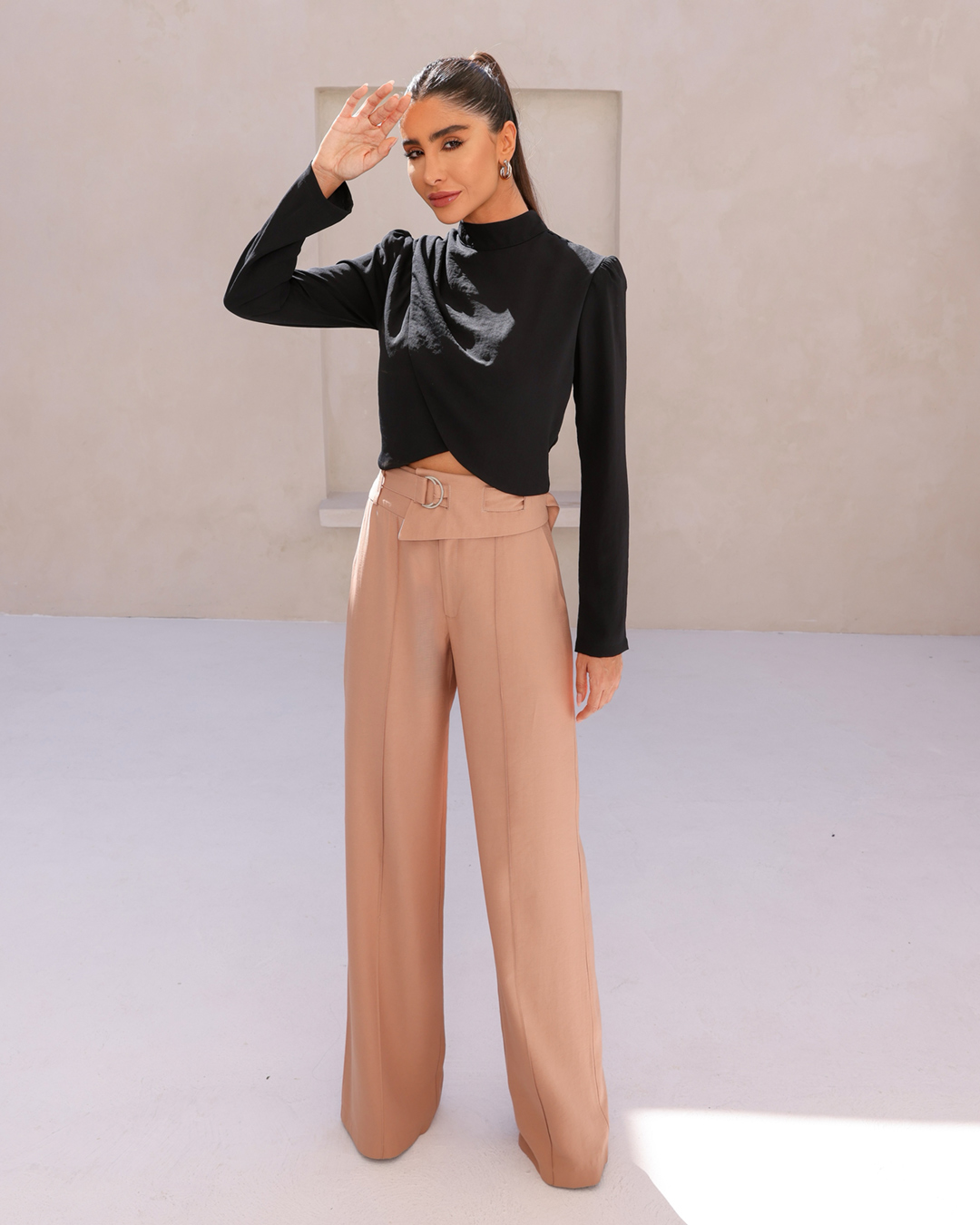 Dot Clothing - Pants Dot Clothing Pantalona Asymmetrical Beige - 2025BEGE