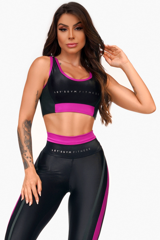 Lets Gym - Top Point Black and Violet - 2014PTVT