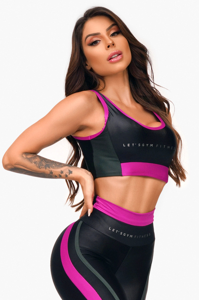 Lets Gym - Top Point Black and Violet - 2014PTVT