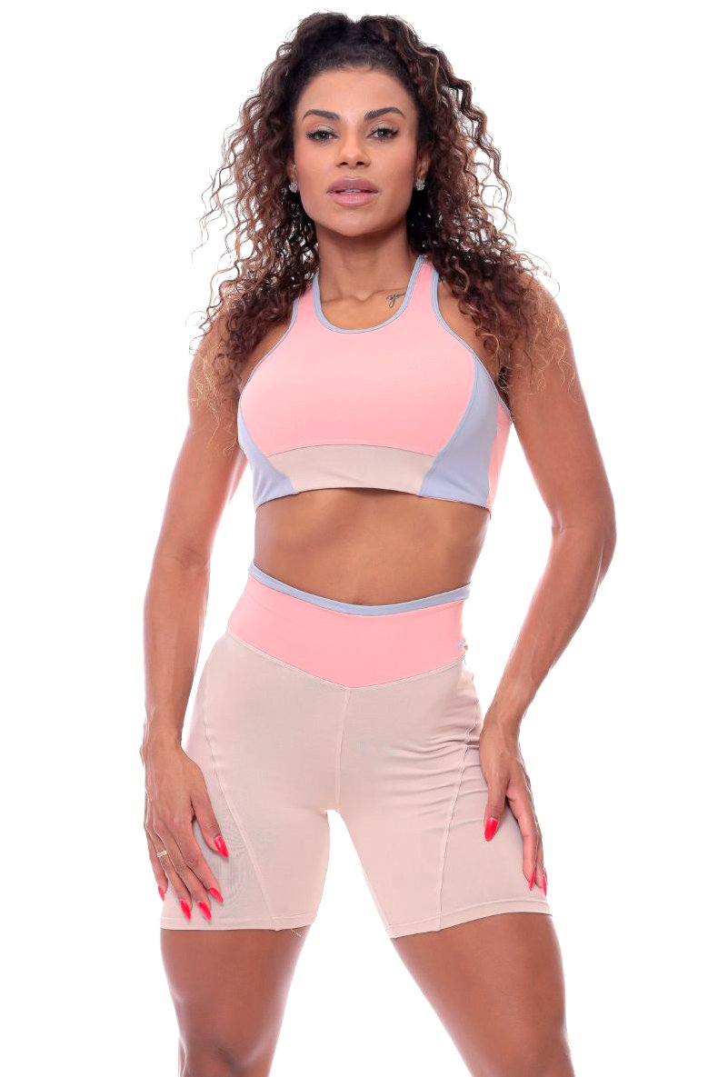 Garotafit - Conjunto Asmara Creme - SCJ98NG