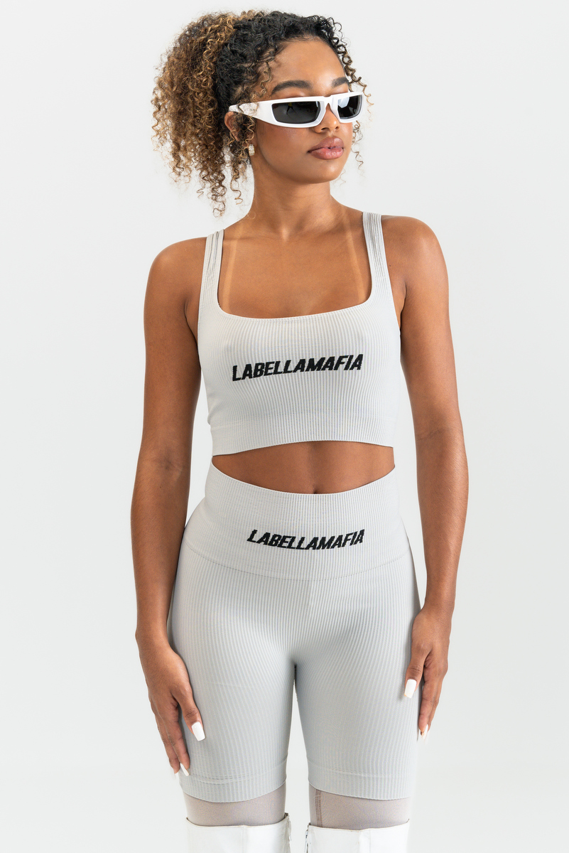 Labellamafia - Labellamafia Seamless Feel Gray Shorts - 32503