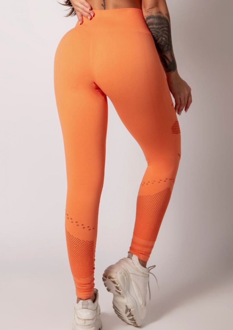 Hipkini - Legging Athletic Seamless Laranja - 3330099