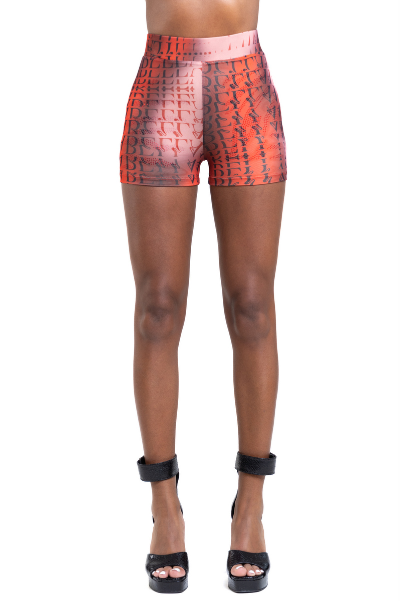 Labellamafia - Labellamafia Printed Eccentric Shorts - 27010