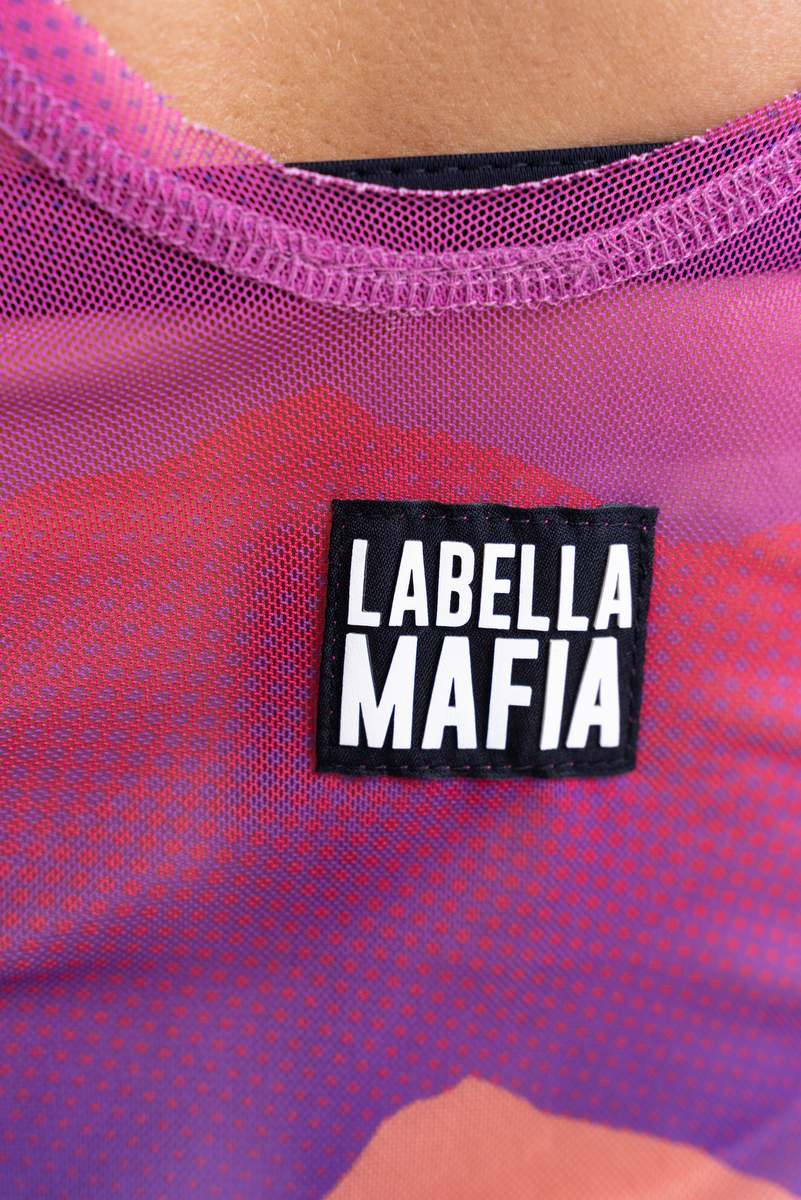 Labellamafia - Labellamafia Printed Tank Top and Tank Shirt Set - 27032