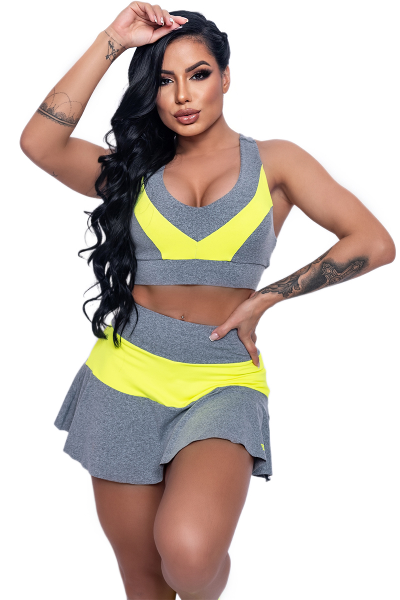 Trincks - Conjunto Short Saia e Top Lili Lemon - 