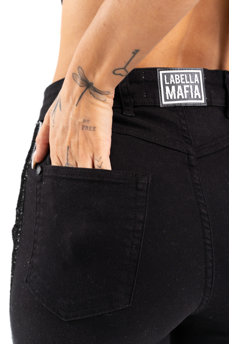 Labellamafia - Calça Jeans Preto Labellamafia - 26915