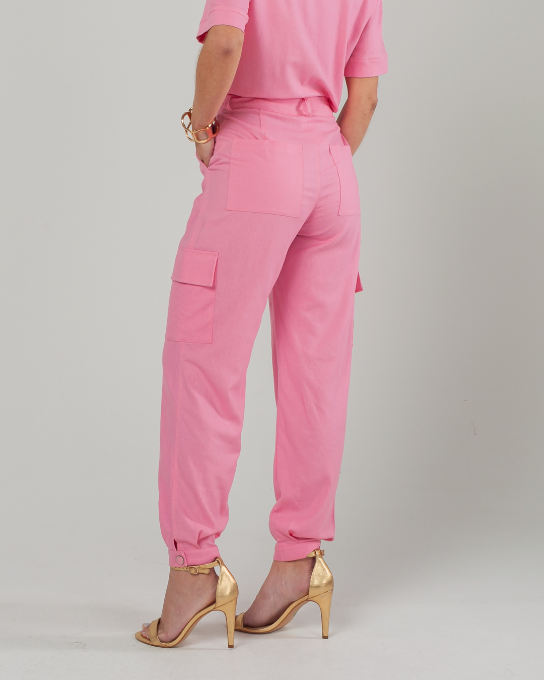 Miss Misses - Miss Misses Pants With Side Pockets Pink - 54080060