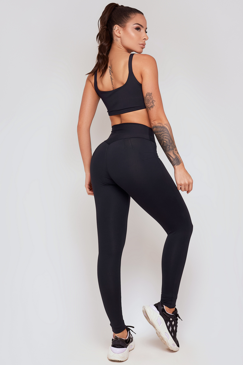 Lets Gym - Legging Basic Colors Preto - 1713BPT