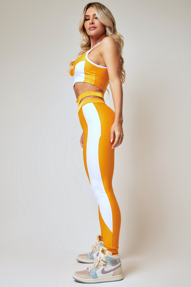 Lets Gym - Creative Orange Leggings - 2097MG