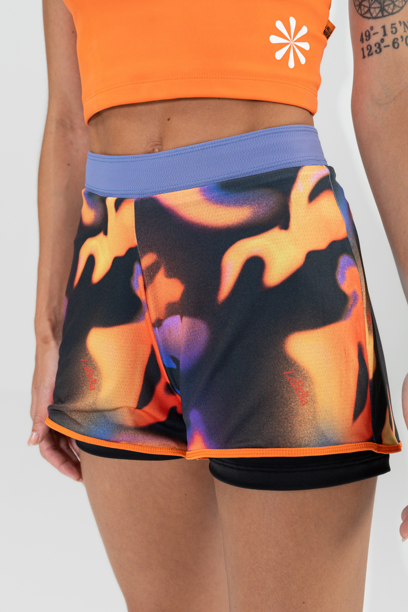 Labellamafia - Labellamafia Printed Beachsports Double Sided Shorts - 30674