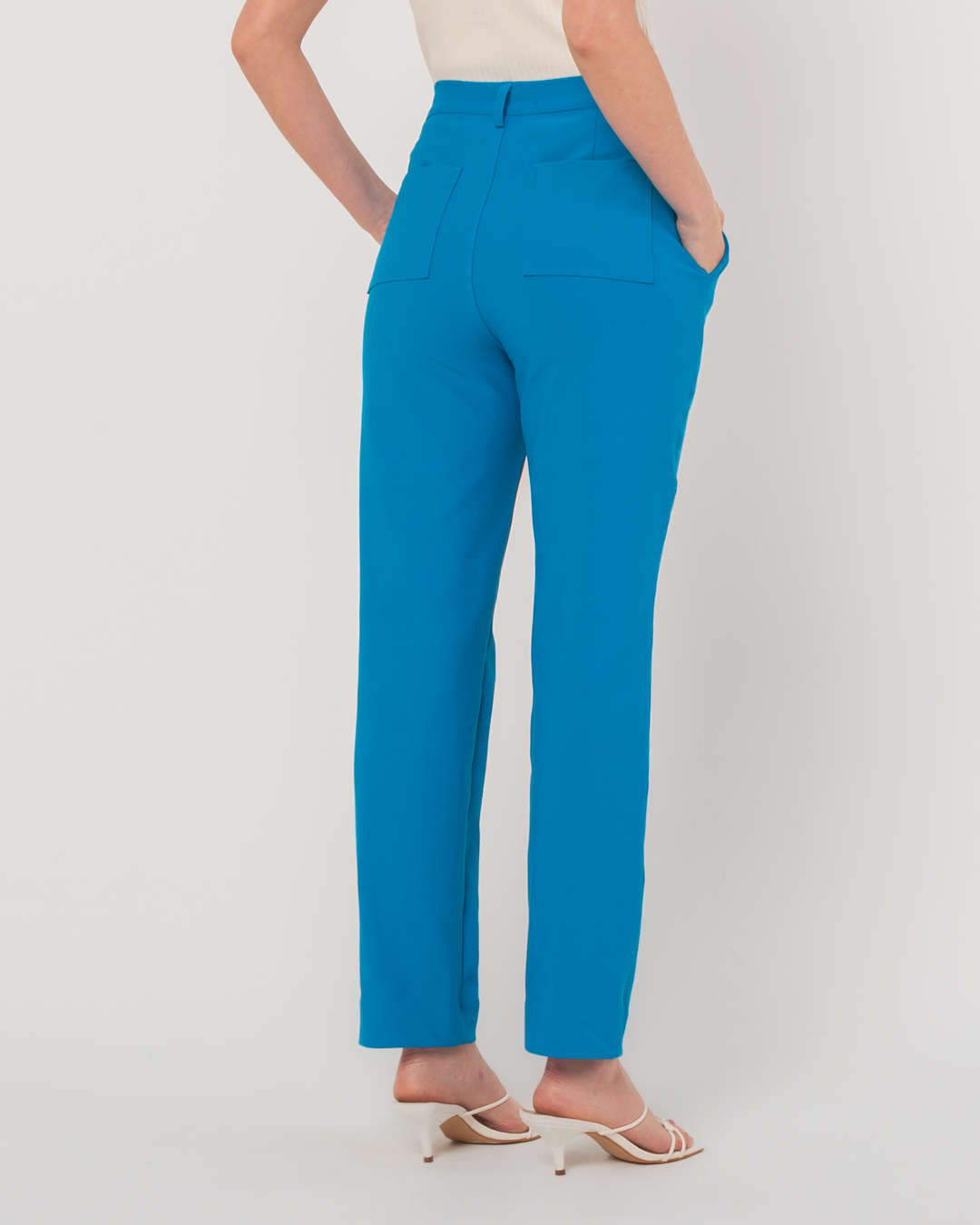 Miss Misses - Miss Misses Pants With Pockets Straight Blue - 54040002