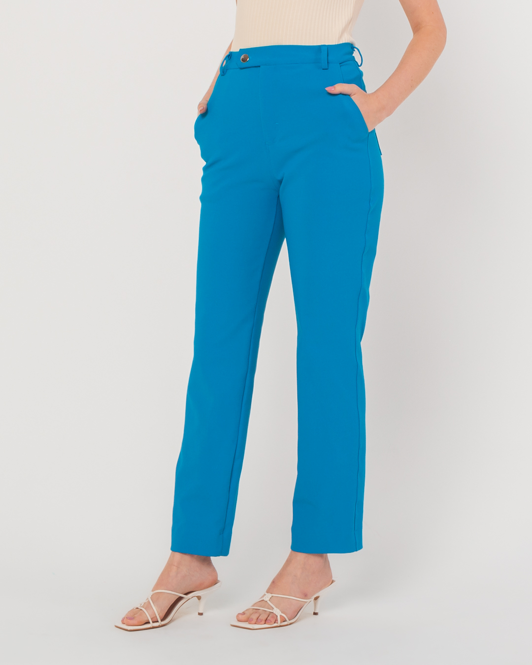 Miss Misses - Miss Misses Pants With Pockets Straight Blue - 54040002