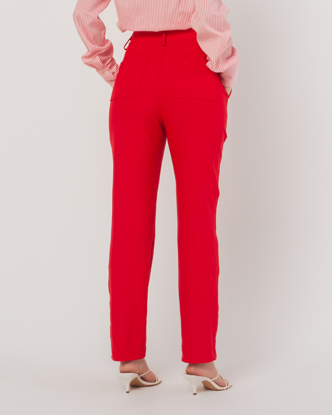 Miss Misses - Miss Misses Pants With Pockets Straight Red - 54040024