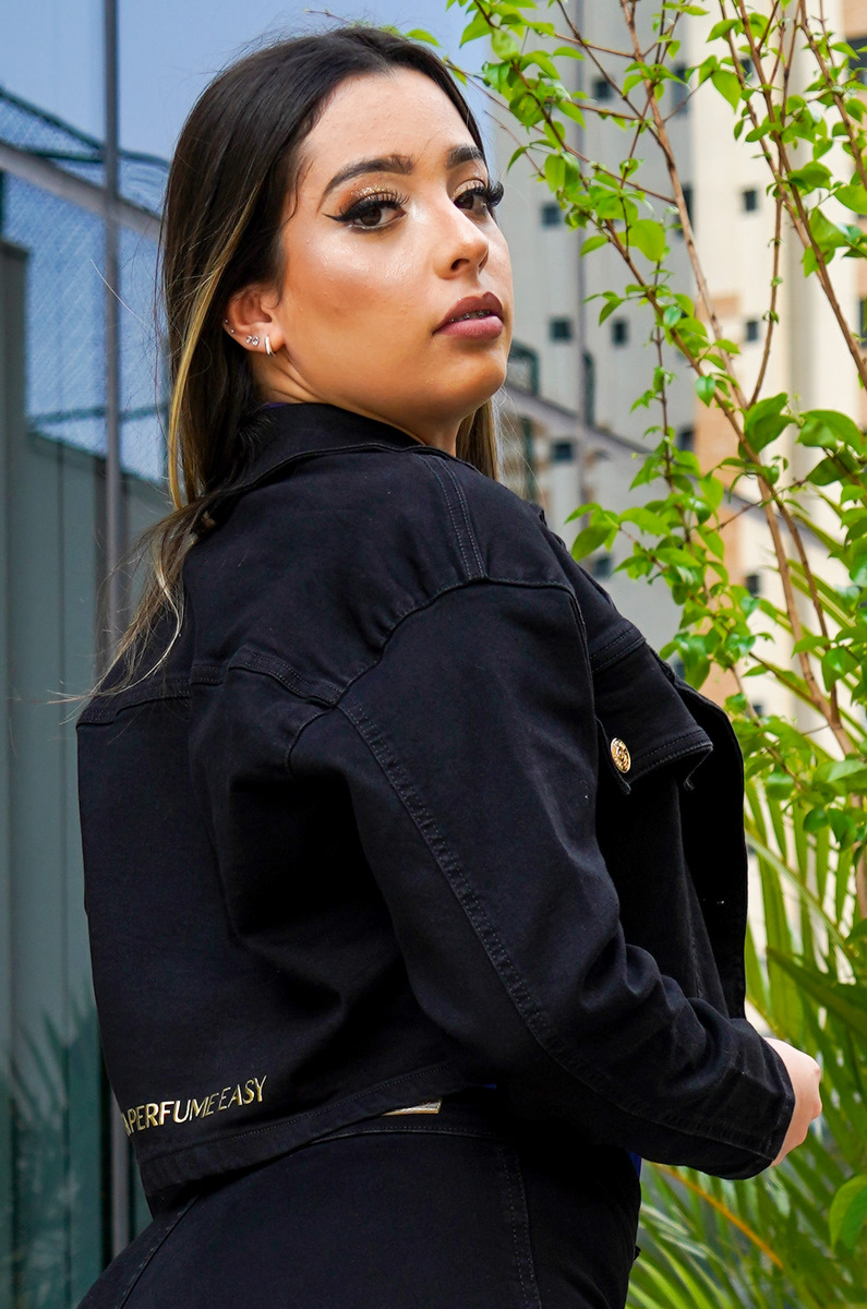 LANÇA PERFUME EASY - BLACK Twill BOMBER JACKET - 501JA000801