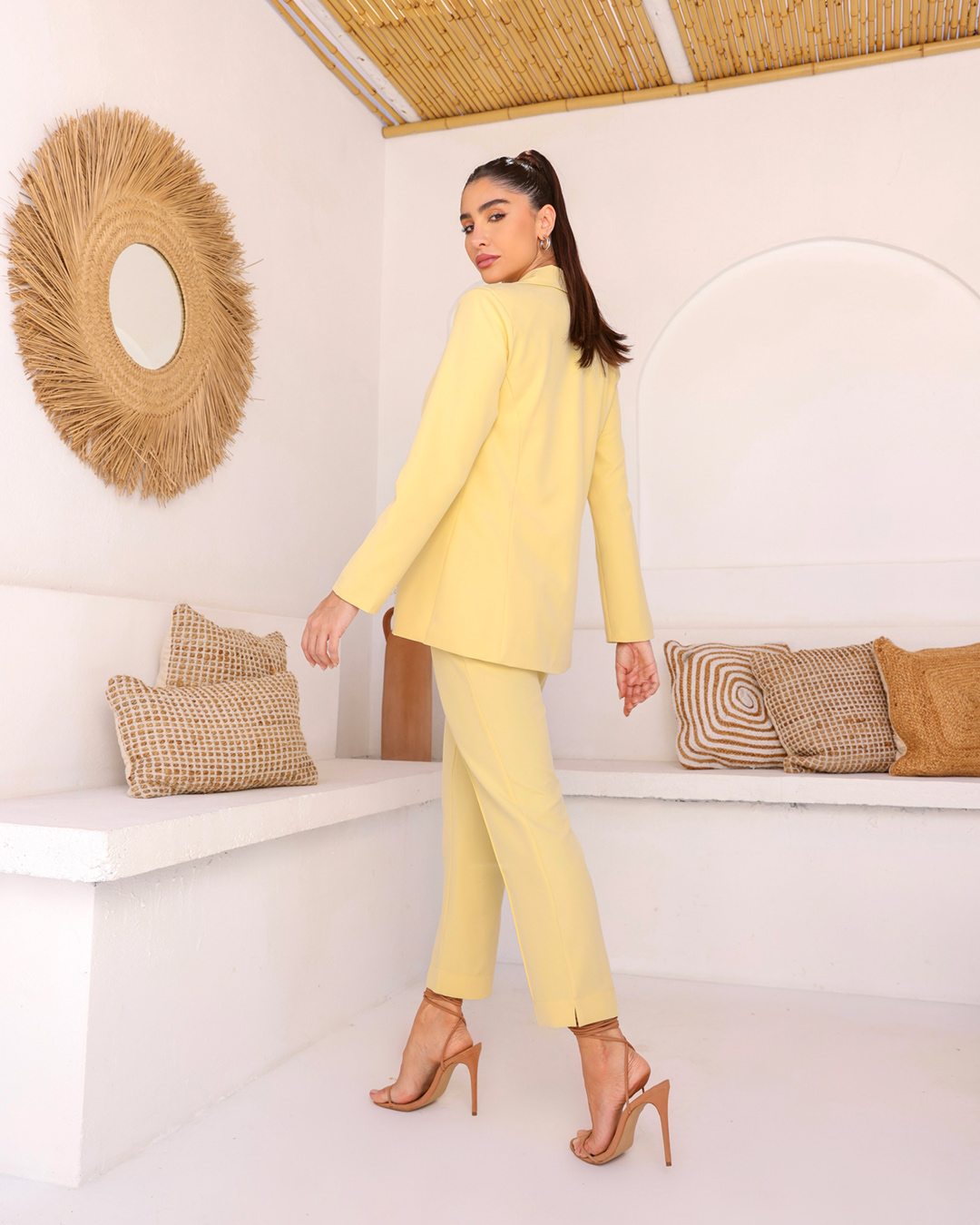 Dot Clothing - Blazer Dot Clothing Alfaiataria Amarelo - 2073AMARELO