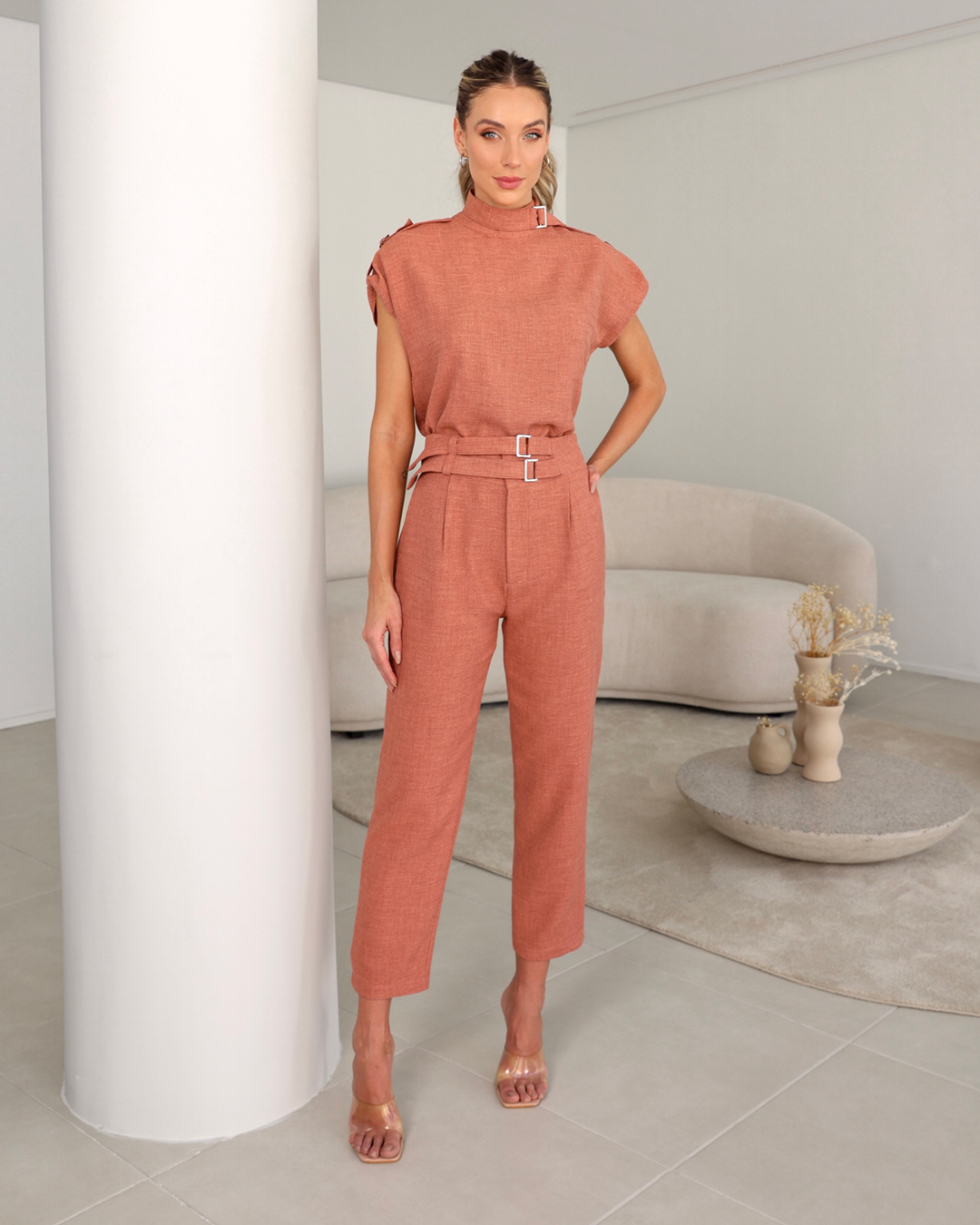 Dot Clothing - Conjunto Dot Clothing Fivelas Goiaba - 2060ROSE