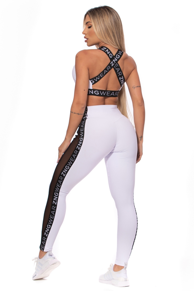 ZNG - CALÇA FIT LINE BLANC - CIG682