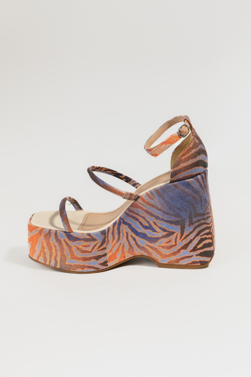 Labellamafia - Heels Labellamafia Sued Zebra - 30656