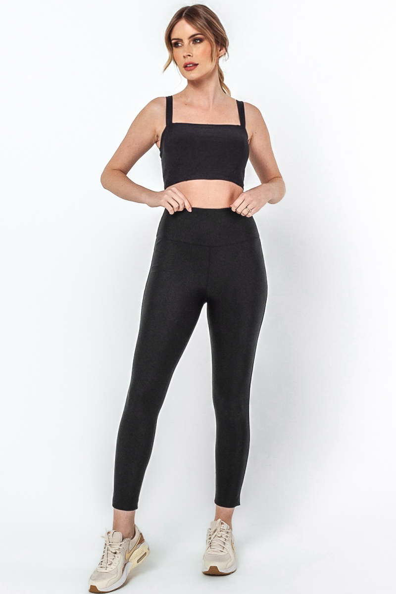 Miss Misses - Calça Miss Misses Legging Fitness Cirre Preto - 54099001