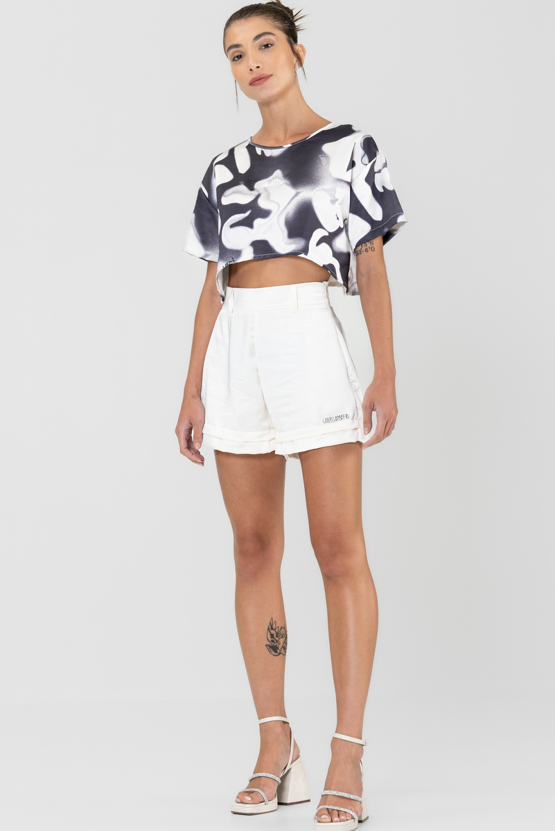 Labellamafia - Shorts Plano Stimulus Off White Labellamafia - 30238