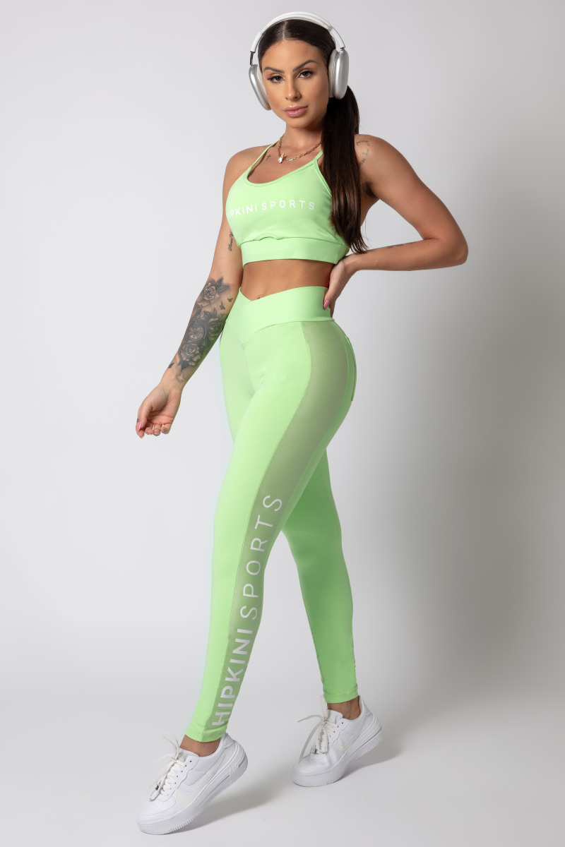 Hipkini - Legging Gymrat Verde Cós Transpassado - 33330183