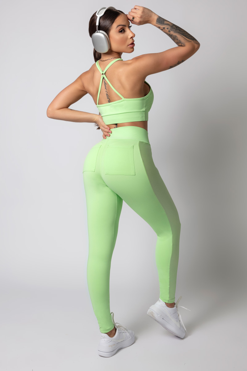 Hipkini - Legging Gymrat Verde Cós Transpassado - 33330183