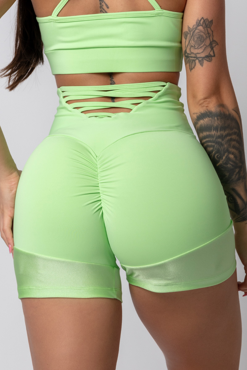 Hipkini - Shorts Gymrat Verde com Tiras no Cós - 33330186