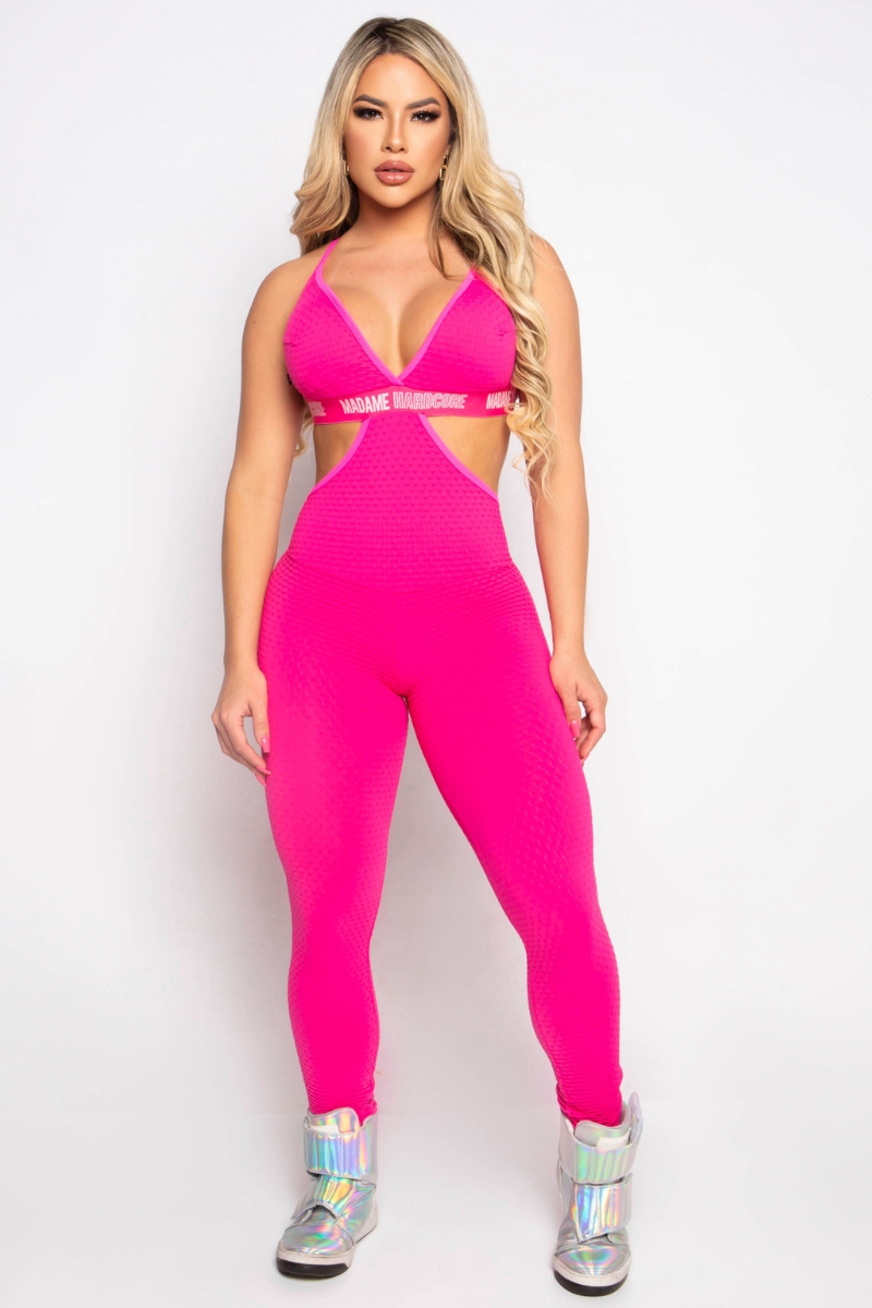 MADAME HARDCORE - LOJA VIRTUAL - MALIBU PINK JUMPSUIT - MH - MC.BG002.M0007.C0005