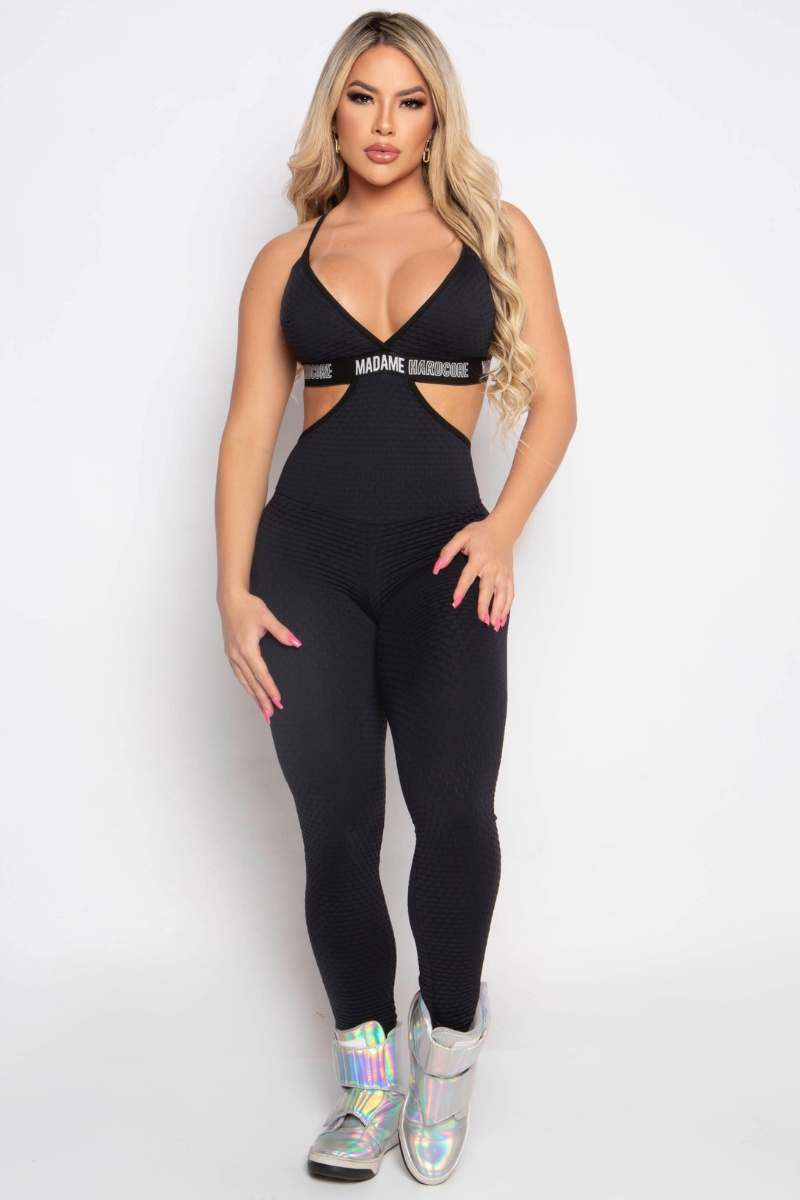 MADAME HARDCORE - LOJA VIRTUAL - BLACK MALIBU JUMPSUIT - MH - MC.BG002.M0007.C0001