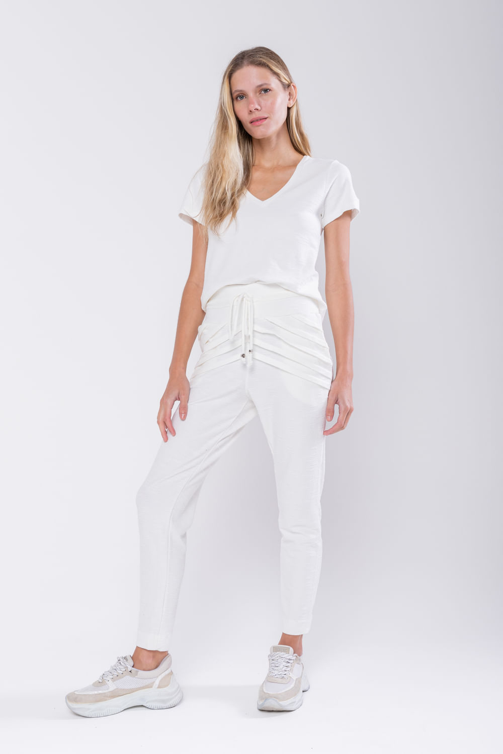 Hidrogênio - CALÇA JOGGER MARIANA OFF WHITE - 18448018