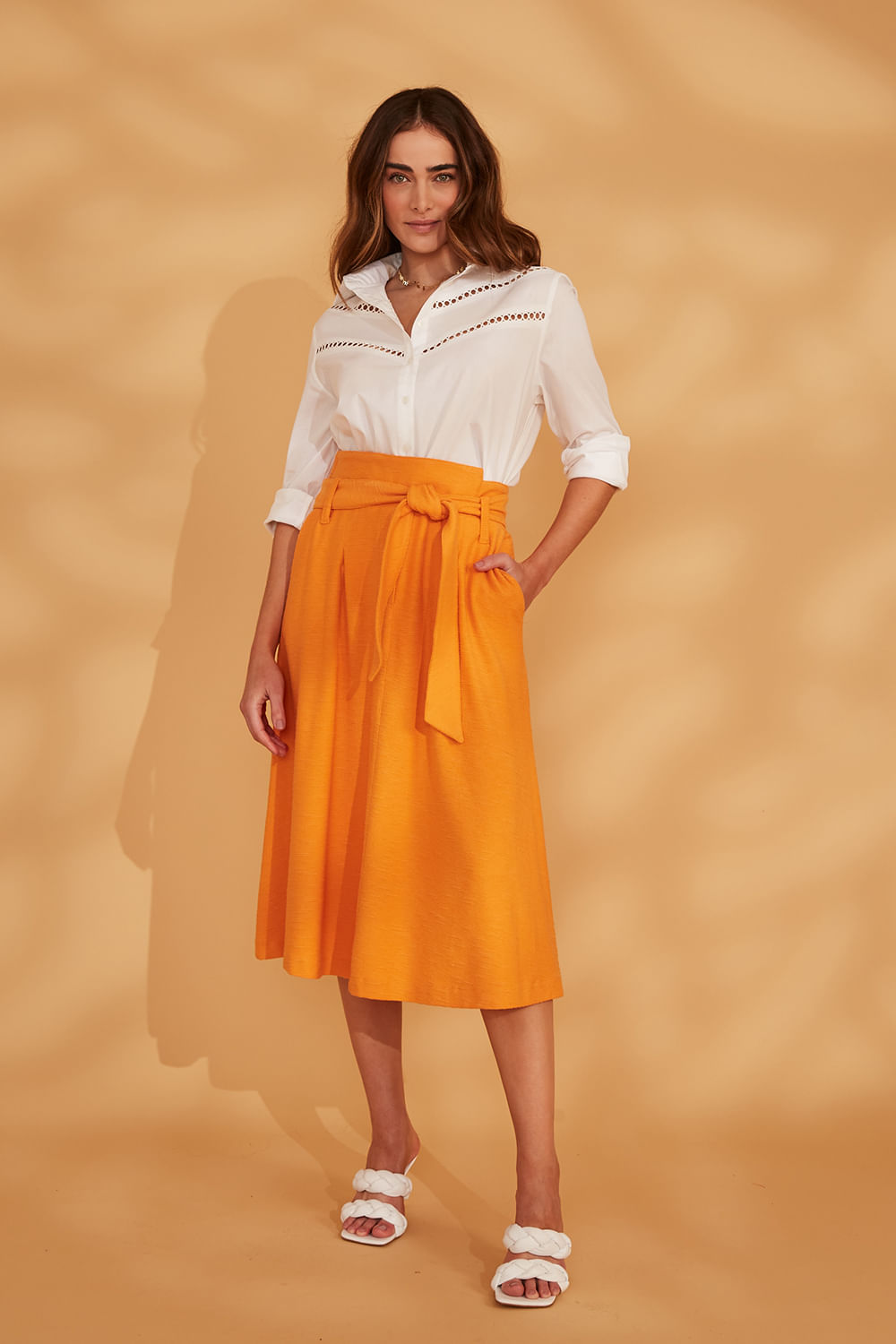 Hidrogênio - MIDI SKIRT WITH DANI BAND - 19150442