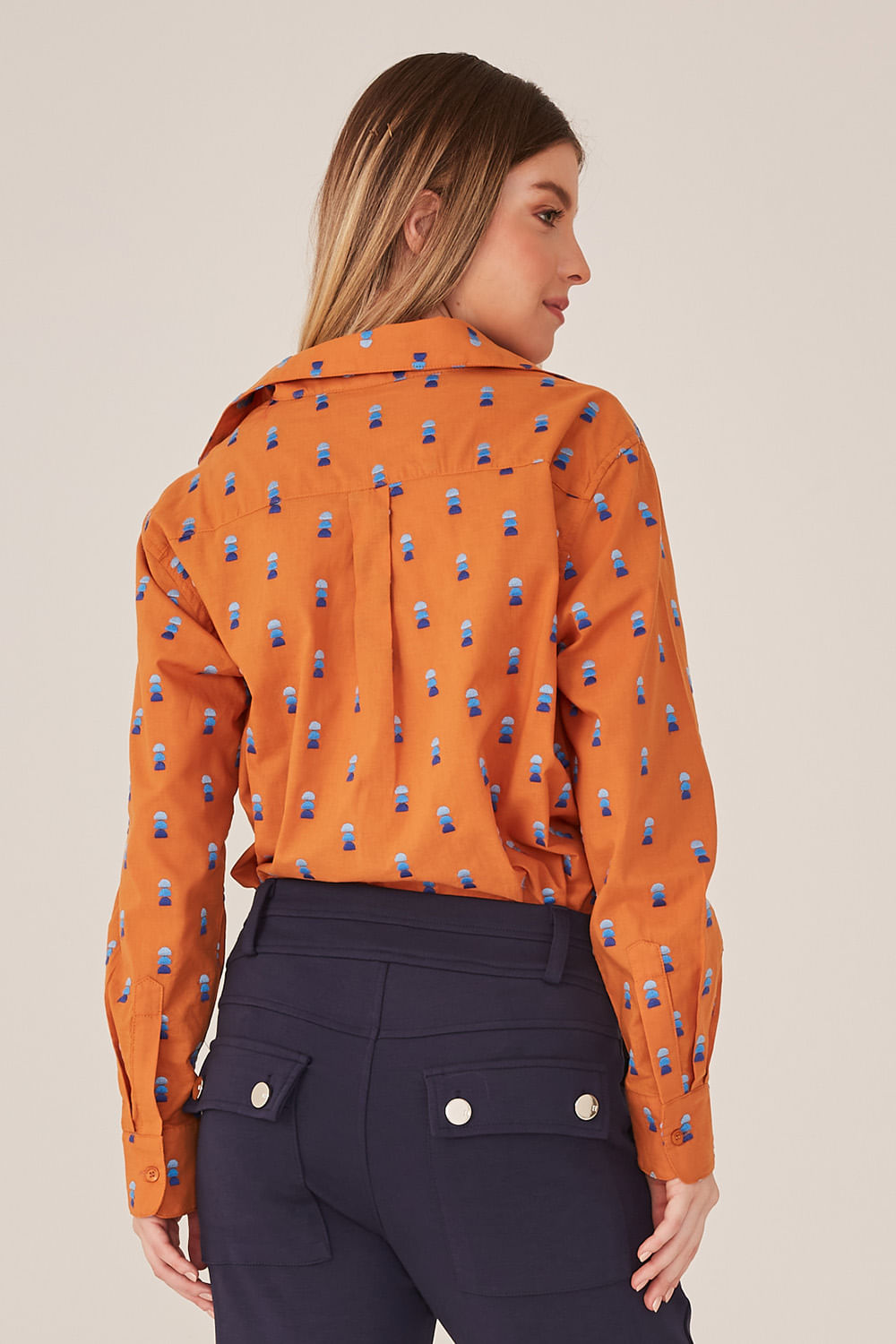 Hidrogênio - CARAMEL EMBROIDERED SHIRT - 19314029