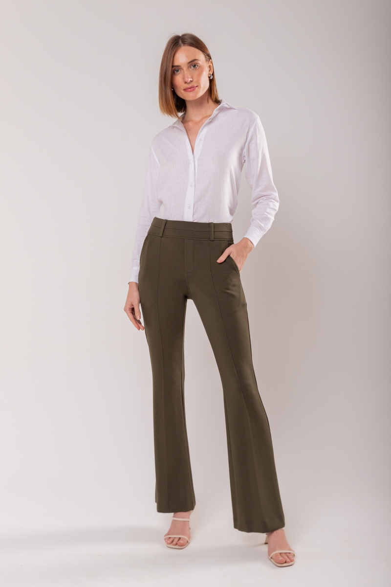 Hidrogênio - DARLENE MILITARY FLARE PANTS - 19278005