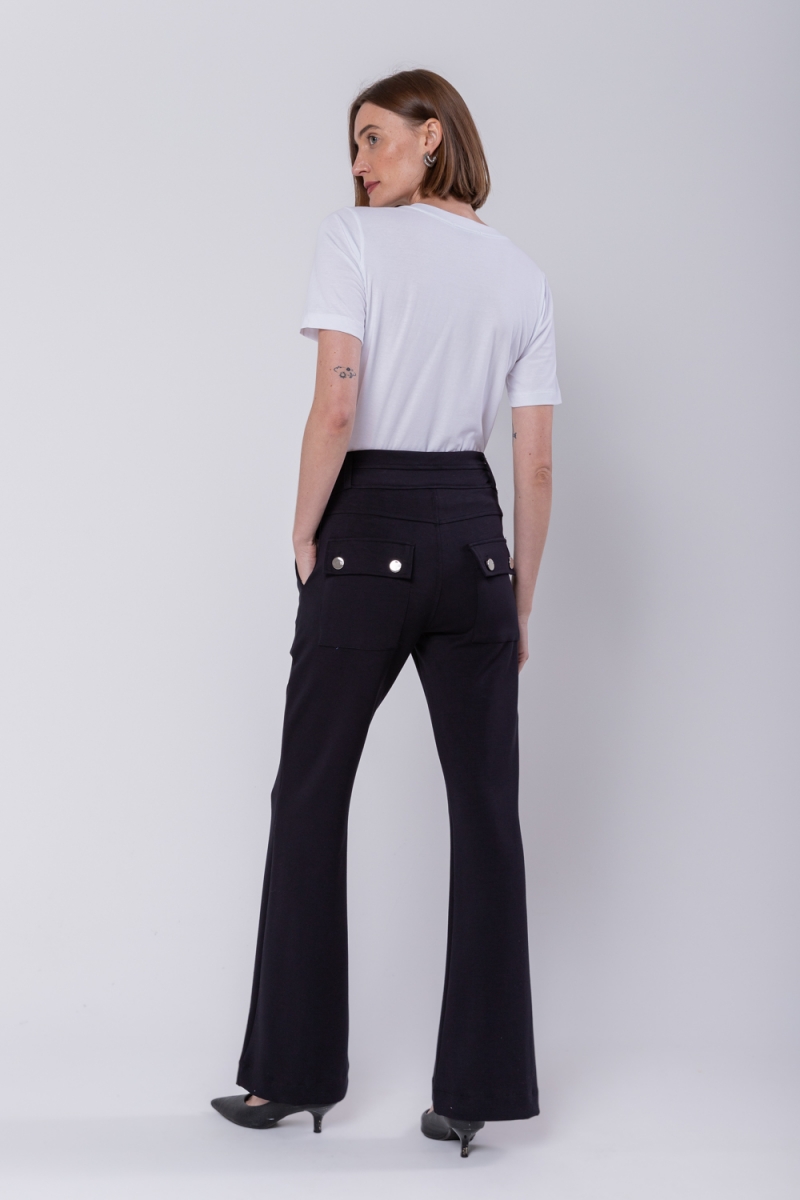 Hidrogênio - DARLENE FLARE PANTS BLACK - 19278001