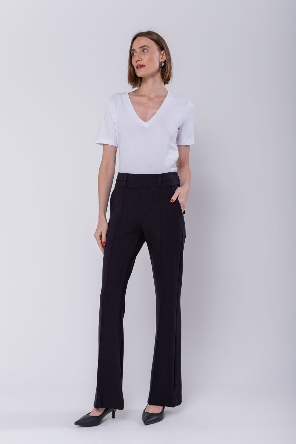 Hidrogênio - DARLENE FLARE PANTS BLACK - 19278001