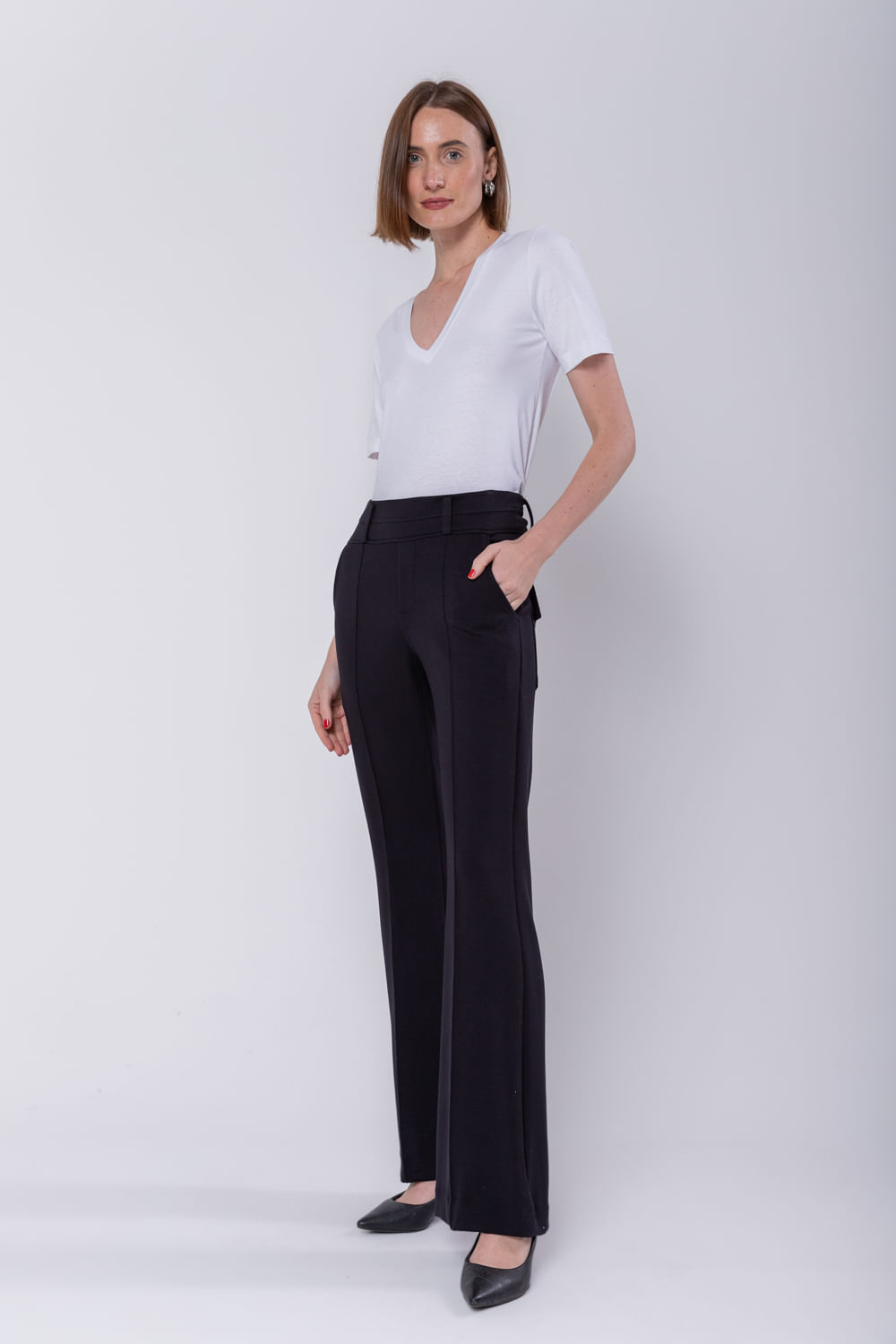 Hidrogênio - DARLENE FLARE PANTS BLACK - 19278001