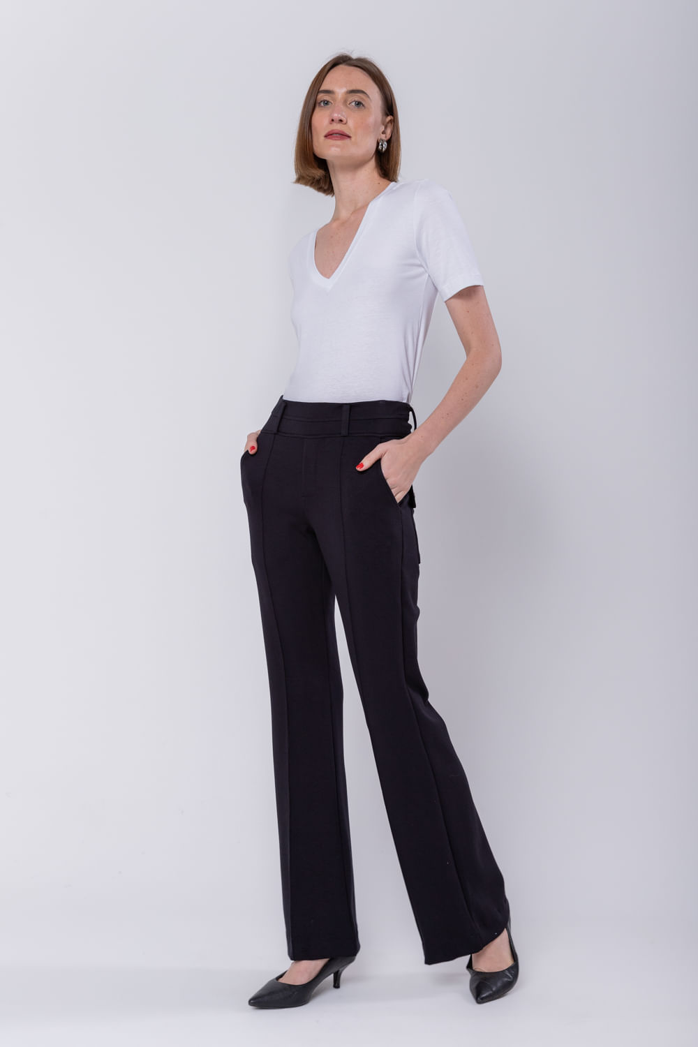 Hidrogênio - DARLENE FLARE PANTS BLACK - 19278001