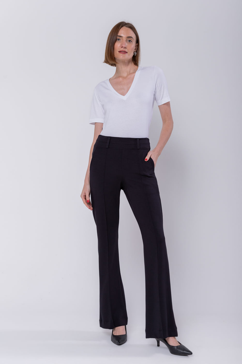 Hidrogênio - DARLENE FLARE PANTS BLACK - 19278001