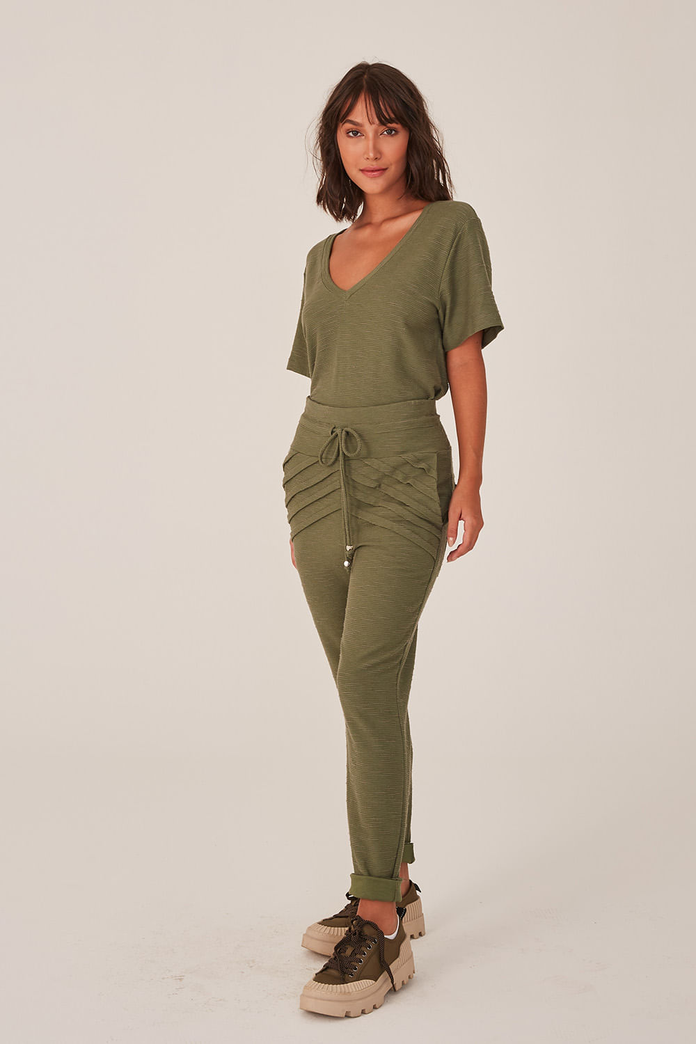 Hidrogênio - CALÇA JOGGER MARIANA MILITAR - 18448005