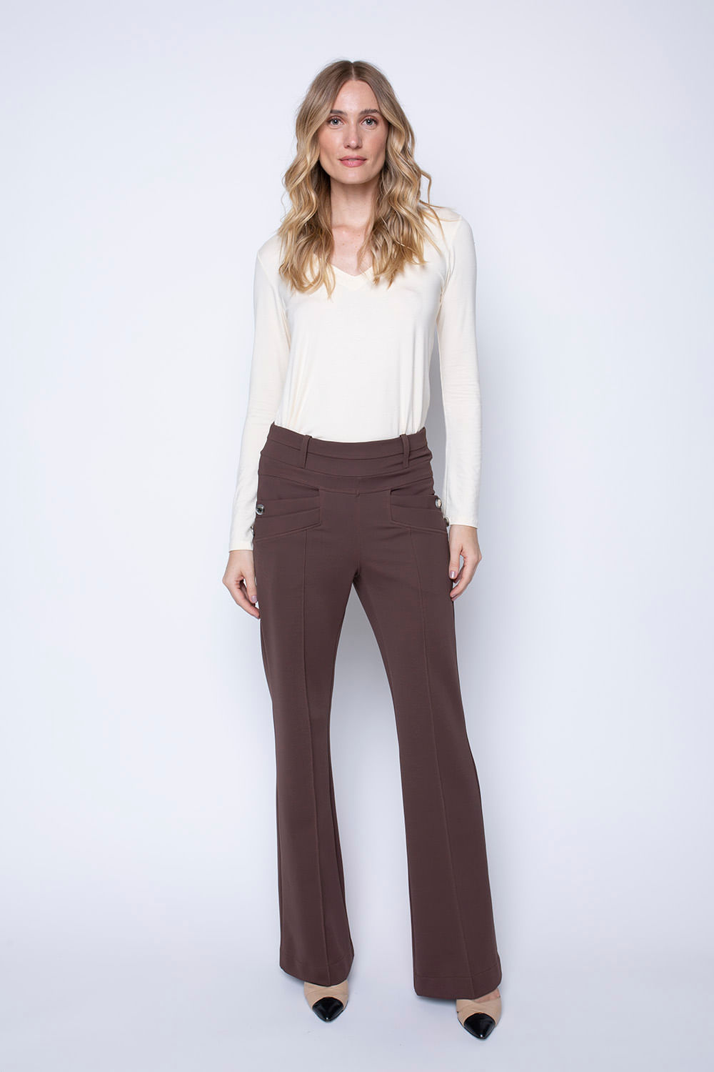 Hidrogênio - FELICIA FLARE TROUSERS - 19311031