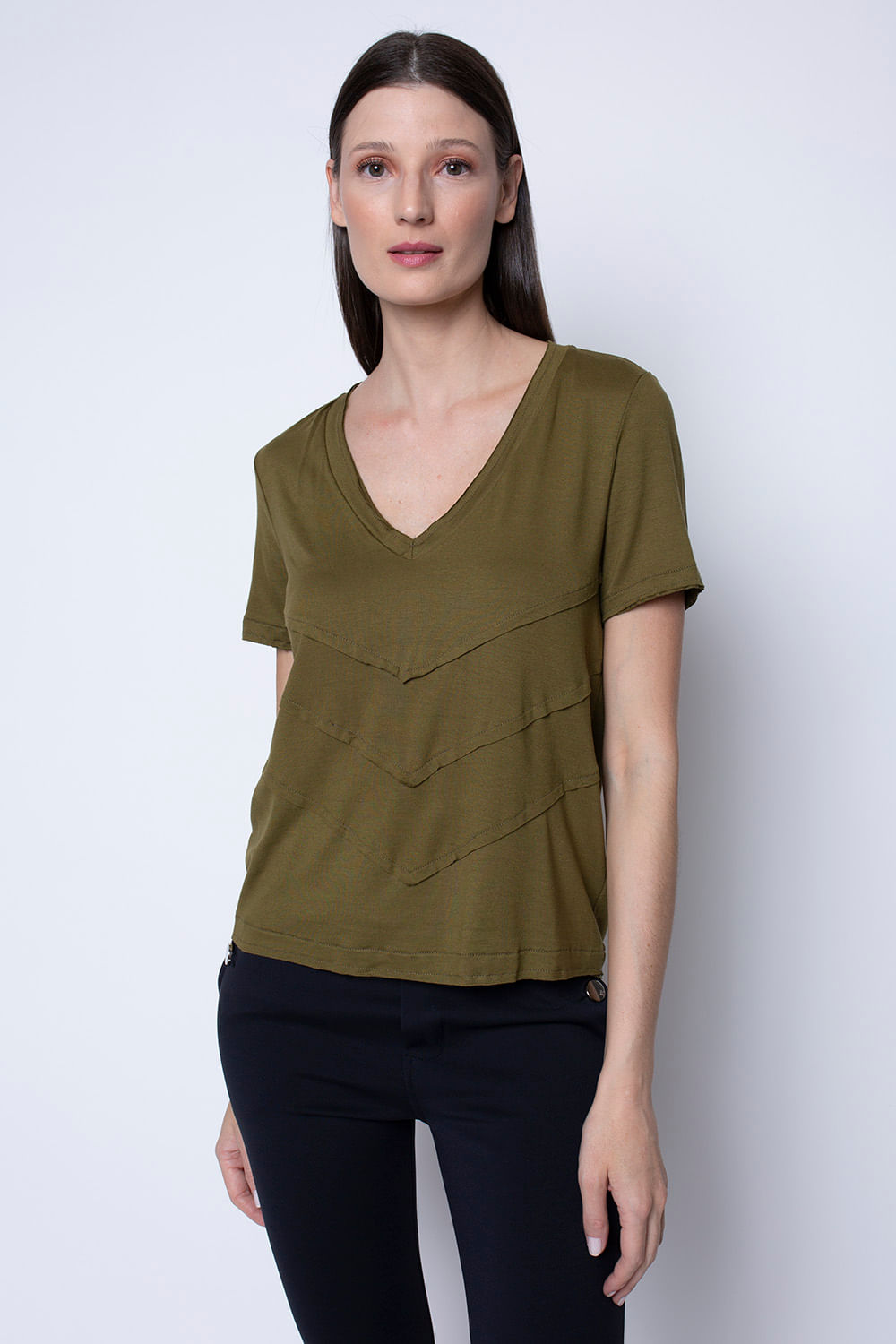 Hidrogênio - KNOCKED SHORT SLEEVE BLOUSE - 19381009